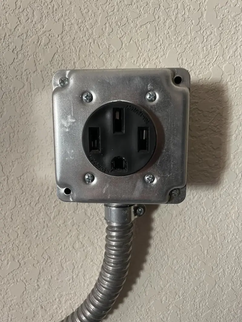 NEMA 14-50 outlet installed for Smart Home Electrical in Gulfport